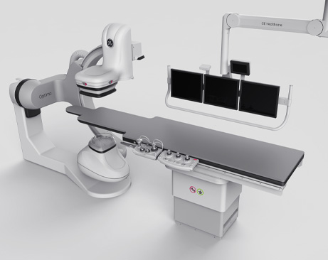 GE Optima IGS 320 AngioSuite Catheterization Lab